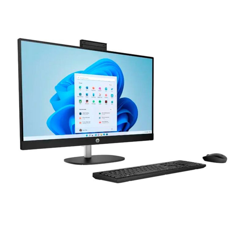 HP AIO 24-cr0007la RYZEN 5 7520U (MENDOCINO)/8GB LPDDR5 5500 (onboard)/512GB/Non-Touch/23.8 FHD Antiglare IPS/UMA/Jet Black – FHD IR Camera – Premium/FREEDOS