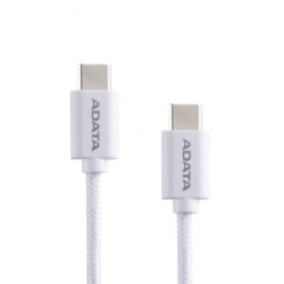 CABLE BLANCO C TO C 2 METROS 100W SOPORTA CARGA RAPIDA PD3.0 Y QC3.0