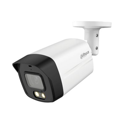 CAMARA ANALOGA TIPO BALA SEMIMETALICA 5MP ILUMINACIÓN SMART DUAL LIGHT 40M 2.8MM LUZ VISIBLE MIC. INTEG IP67