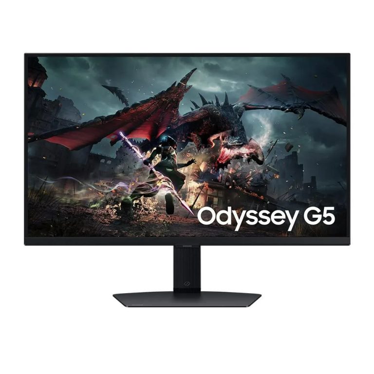 Monitor Samsung PLANO gamer Odyssey 27 Panel IPS Pivot – Altura ajustable Color Negro Brillo: 350cd/m2 Relacion de Aspecto 16:9 Cont: 1000:1(Typ) HDR10 Res: 2560X1140 1 ms 180 HZ Conectividad DP 2.2 HDMI 2.2 Auricular Eye Saver Mode, Flicker Free, Windows Certification , FreeSync Premium, Screen Size Optimizer, Black Equal