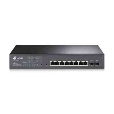 Switch administrable con 8 puertos Gigabit RJ45 PoE y 2 ranuras SFP, todos los puertos RJ45 admiten el estándar 802.3af / at (PoE +) con un presupuesto total de energía PoE de 150Watts y funciones útiles de administración de energía PoE. El conmutador proporciona un alto rendimiento, QoS de nivel empresarial, estrategias de seguridad útiles y funci