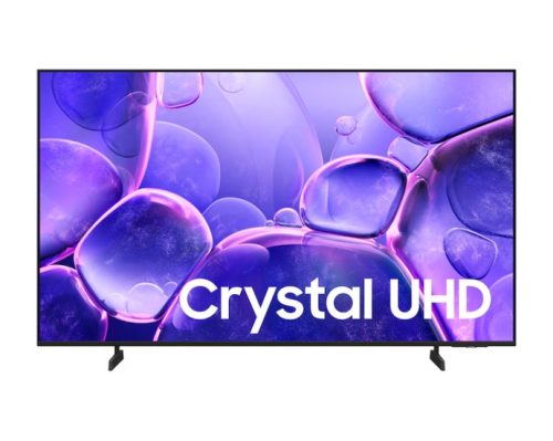 Televisor Samsung FLAT LED CRYSTAL Smart TV 43 pulgadas Crystal UHD 4K  /3,840 x 2,160 / DVB-T2 / HDR /LAN/ WIFI 5/ Control remoto Solar / Soporte ajustable / Bluetooth 5.3 / Google Meet / Multi view/ AirPlay 2 / Bixby desde el control /modo ambiente/ Modo Juego/ HDMI x 3/ USB x1-A /abre y edita archivos de Office/ control de voz/Garantía 1 año, Fi