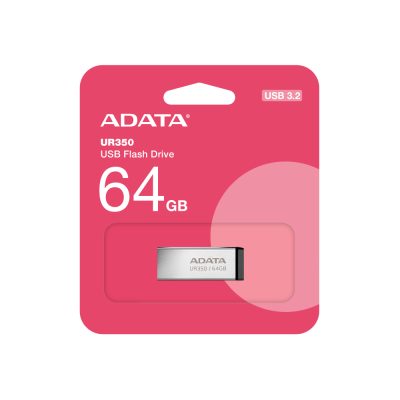 Memoria USB Adata -USB 3.2 / 64GB Metal Plata